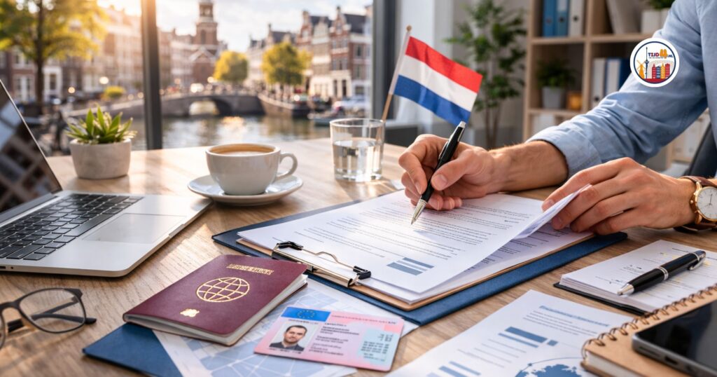 Werkvergunning in Nederland illustration